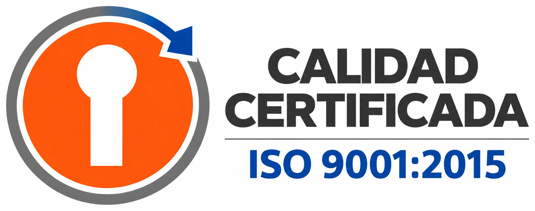 Sello de calidad certificada ISO 9001:2015